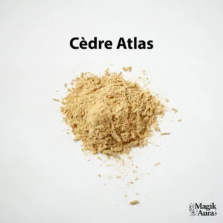 cèdre atlas en poudre, encens purifiant