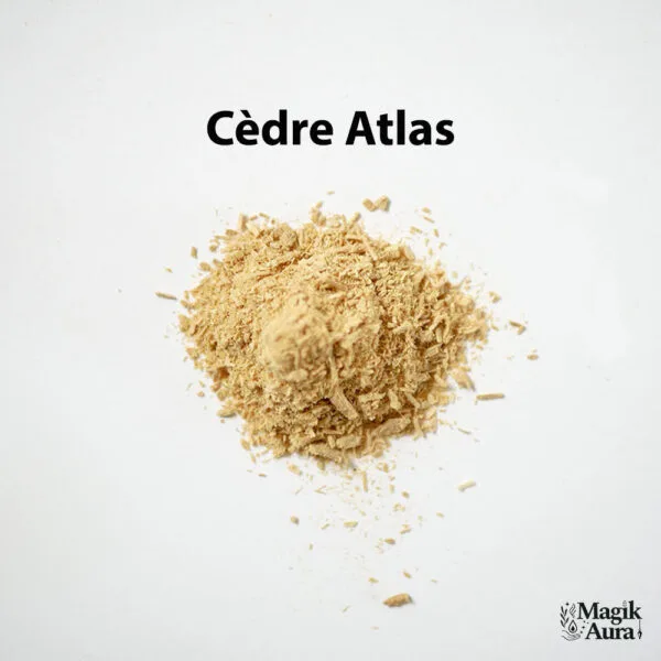 cèdre atlas en poudre, encens purifiant