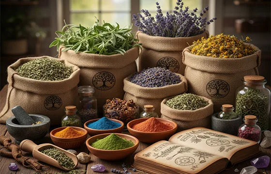 Sélection de plantes 100%bio et d'herbes en vrac de l'herboristerie MagikAura