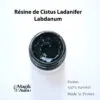 labdanum, résine de ciste en pot