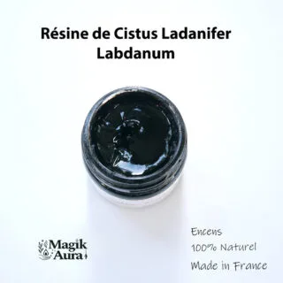 labdanum, résine de ciste en pot