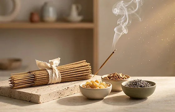 Oracle des Senteurs MagikAura : sélection d'encens naturels, résines sacrées et outils vibratoires pour le bien-être et la purification.
